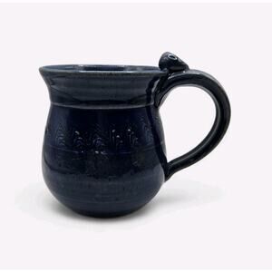 Salt Creek Pottery Signed Richard Reckers Blue Coffee Tea Mug